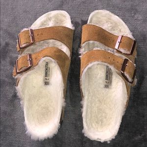 Shearling Birkenstock Sz 38